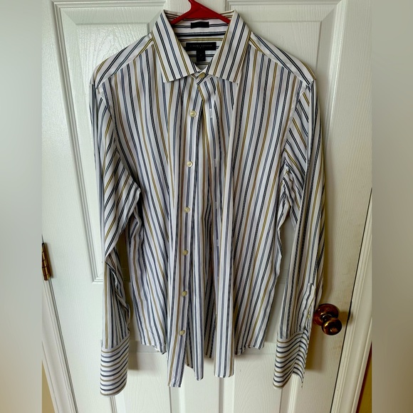 Banana Republic Slim Fit Long Sleeve Button Down Shirt Size Medium 15/15.5 - Picture 1 of 5